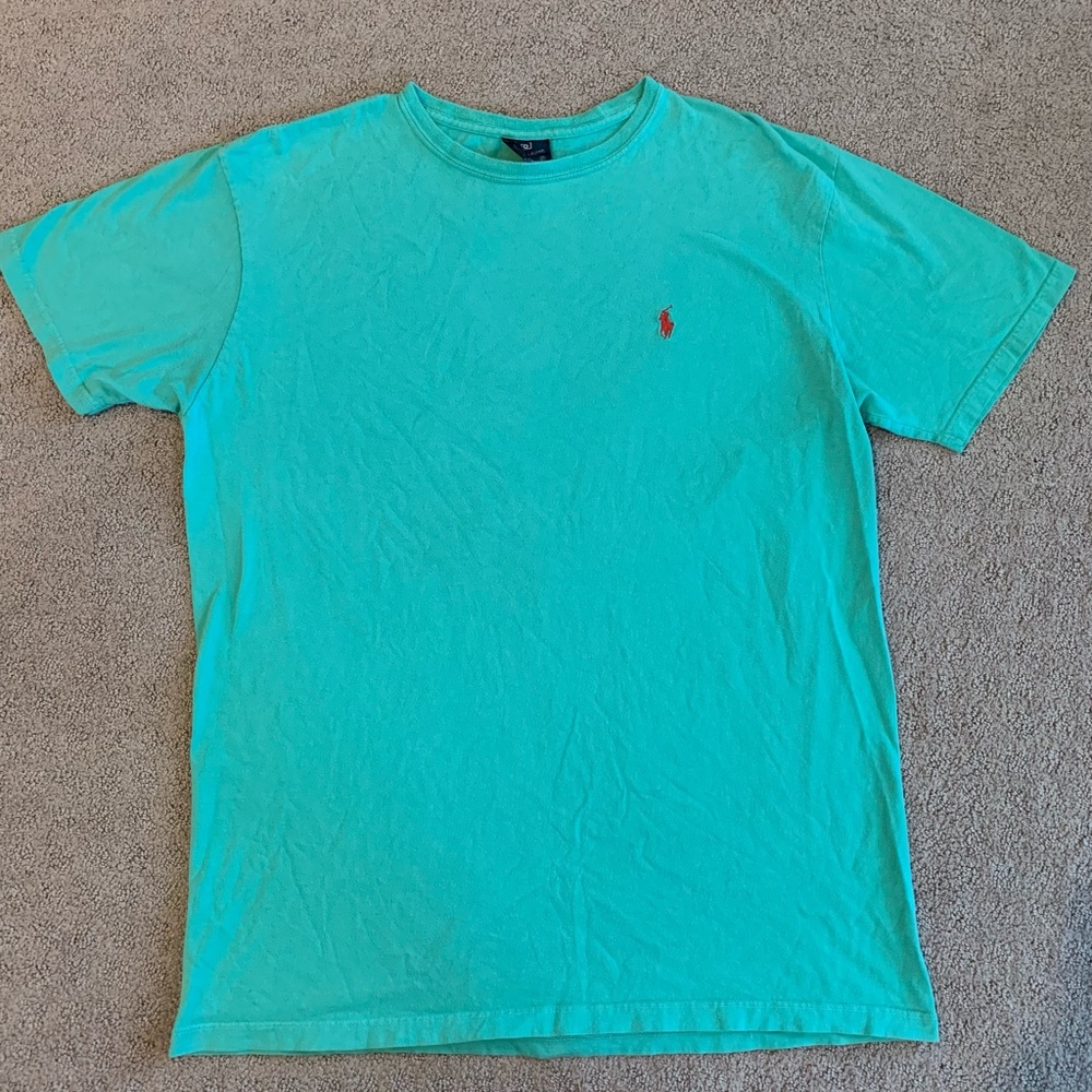 Polo Ralph Lauren Tee Shirt Light Green Medium